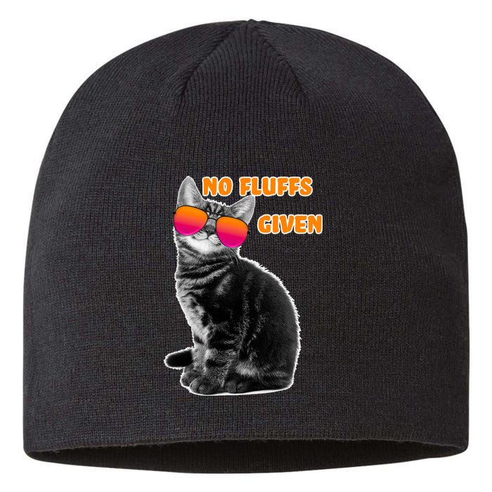 No Fluffs Given Kitten Sunglasses Sustainable Beanie