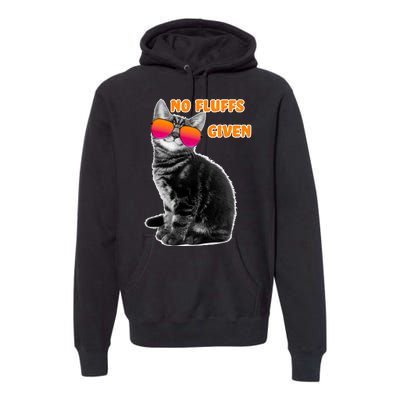 No Fluffs Given Kitten Sunglasses Premium Hoodie