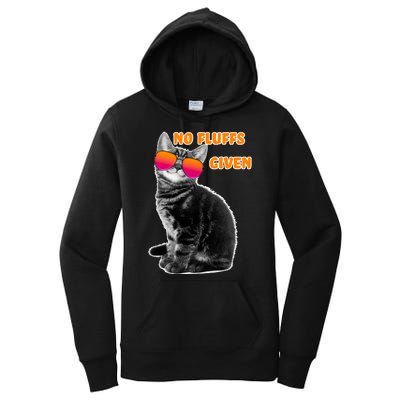 No Fluffs Given Kitten Sunglasses Women's Pullover Hoodie