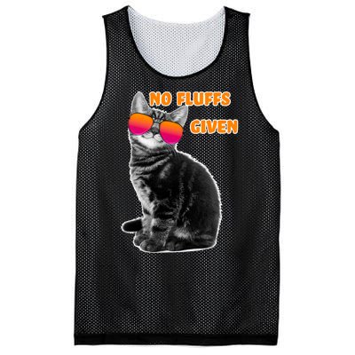 No Fluffs Given Kitten Sunglasses Mesh Reversible Basketball Jersey Tank