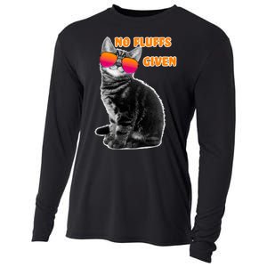 No Fluffs Given Kitten Sunglasses Cooling Performance Long Sleeve Crew