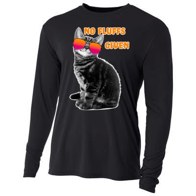 No Fluffs Given Kitten Sunglasses Cooling Performance Long Sleeve Crew