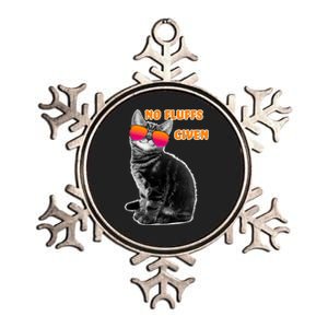 No Fluffs Given Kitten Sunglasses Metallic Star Ornament