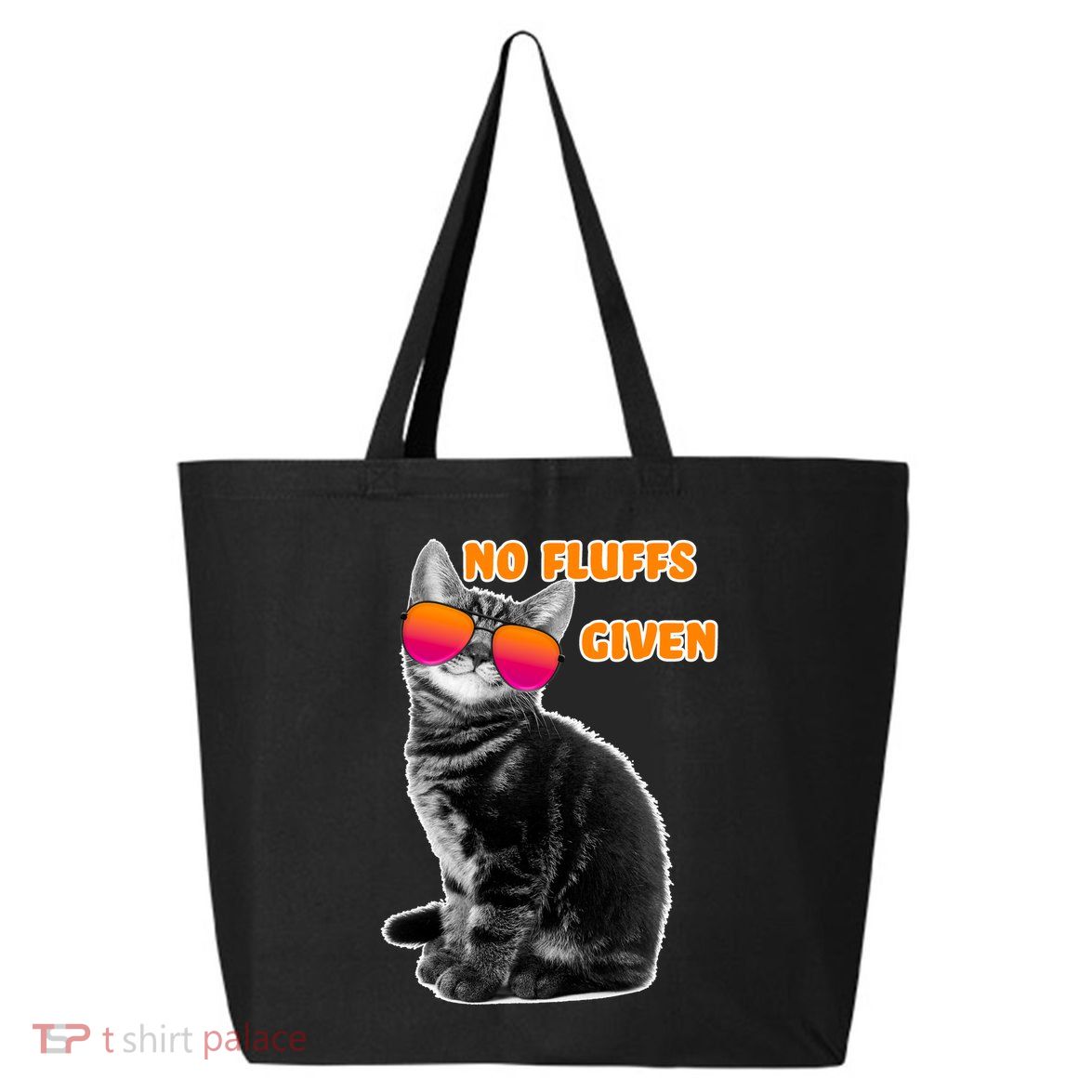 No Fluffs Given Kitten Sunglasses 25L Jumbo Tote