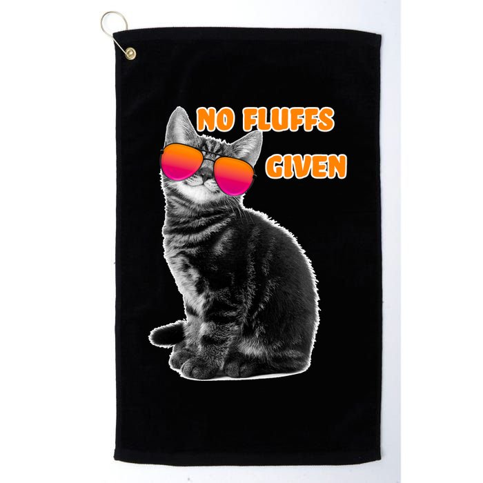 No Fluffs Given Kitten Sunglasses Golf Towel