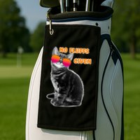 No Fluffs Given Kitten Sunglasses Golf Towel