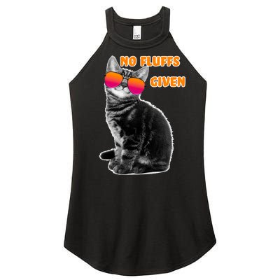 No Fluffs Given Kitten Sunglasses Women's Perfect Tri Rocker Tank