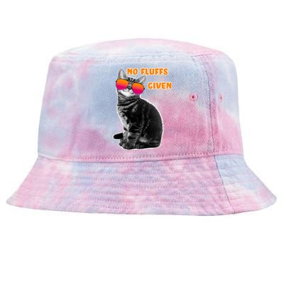 No Fluffs Given Kitten Sunglasses Tie-Dyed Bucket Hat