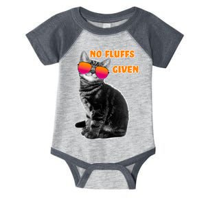 No Fluffs Given Kitten Sunglasses Infant Baby Jersey Bodysuit