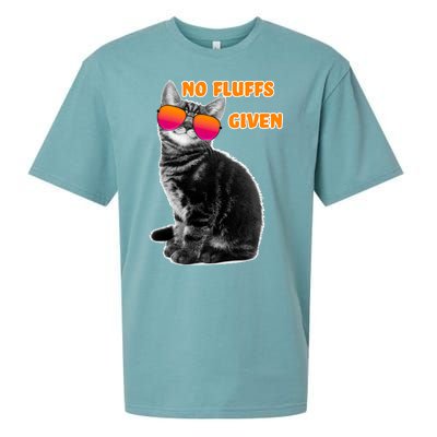 No Fluffs Given Kitten Sunglasses Sueded Cloud Jersey T-Shirt