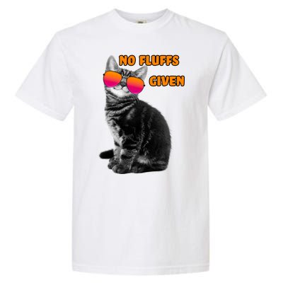 No Fluffs Given Kitten Sunglasses Garment-Dyed Heavyweight T-Shirt