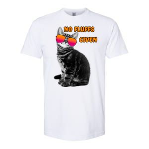 No Fluffs Given Kitten Sunglasses Softstyle CVC T-Shirt