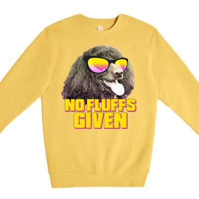 No Fluffs Given Poodle Premium Crewneck Sweatshirt