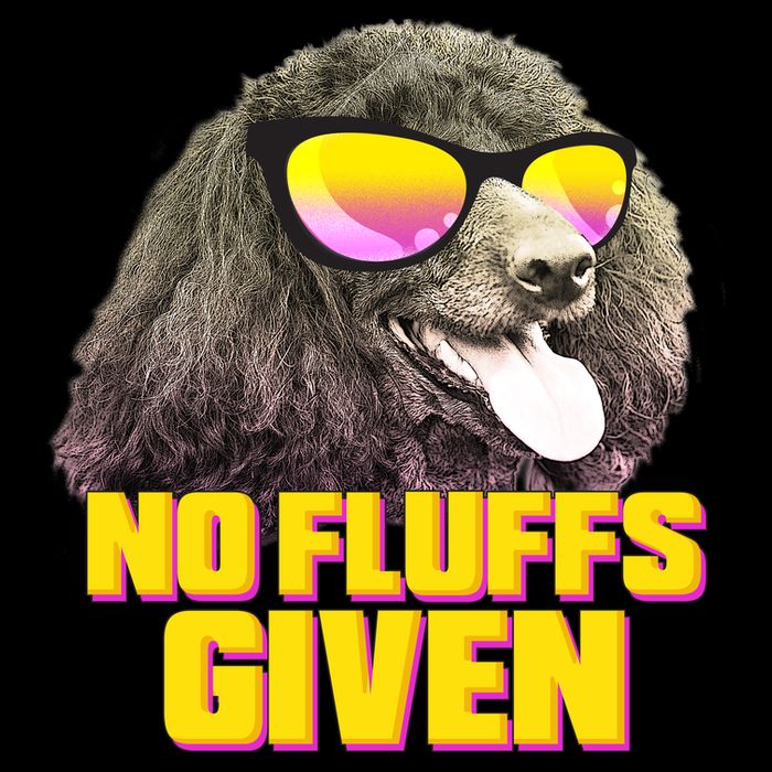 No Fluffs Given Poodle Flexfit Unipanel Trucker Cap