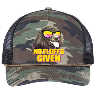 No Fluffs Given Poodle Retro Rope Trucker Hat Cap