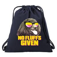 No Fluffs Given Poodle Drawstring Bag