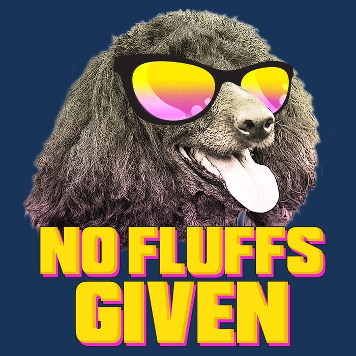 No Fluffs Given Poodle Drawstring Bag