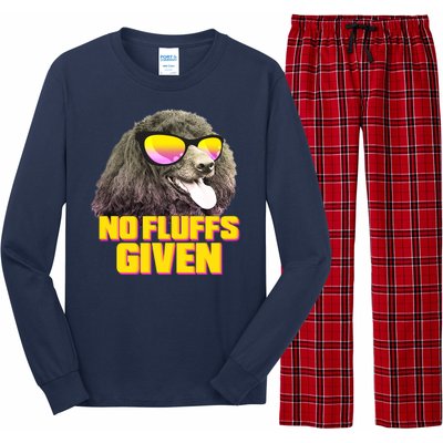 No Fluffs Given Poodle Long Sleeve Pajama Set