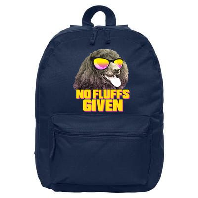 No Fluffs Given Poodle 16 in Basic Backpack