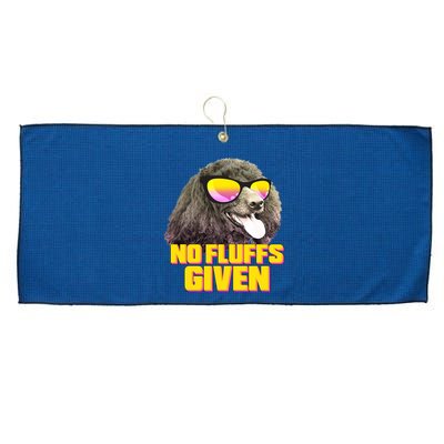 No Fluffs Given Poodle Large Microfiber Waffle Golf Towel