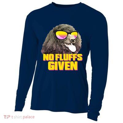 No Fluffs Given Poodle Cooling Performance Long Sleeve Crew