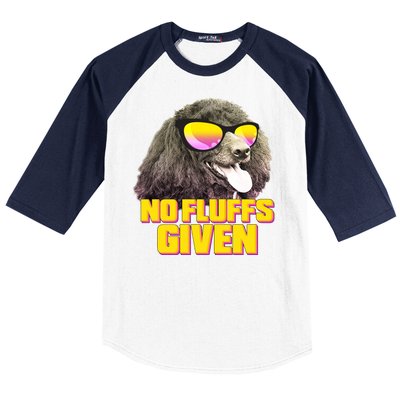 No Fluffs Given Poodle Baseball Sleeve Shirt