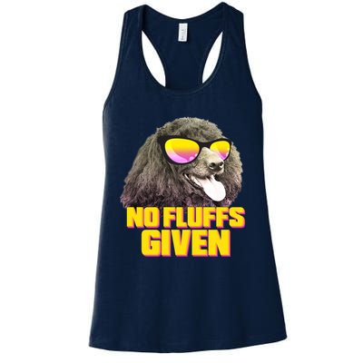 No Fluffs Given Poodle Womens Tank Top