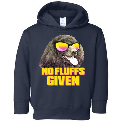 No Fluffs Given Poodle Toddler Hoodie