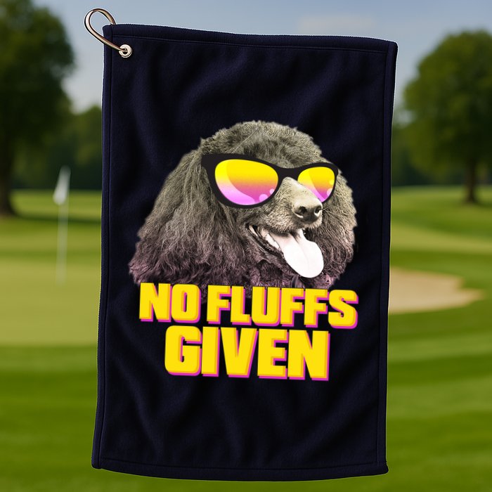 No Fluffs Given Poodle Golf Towel