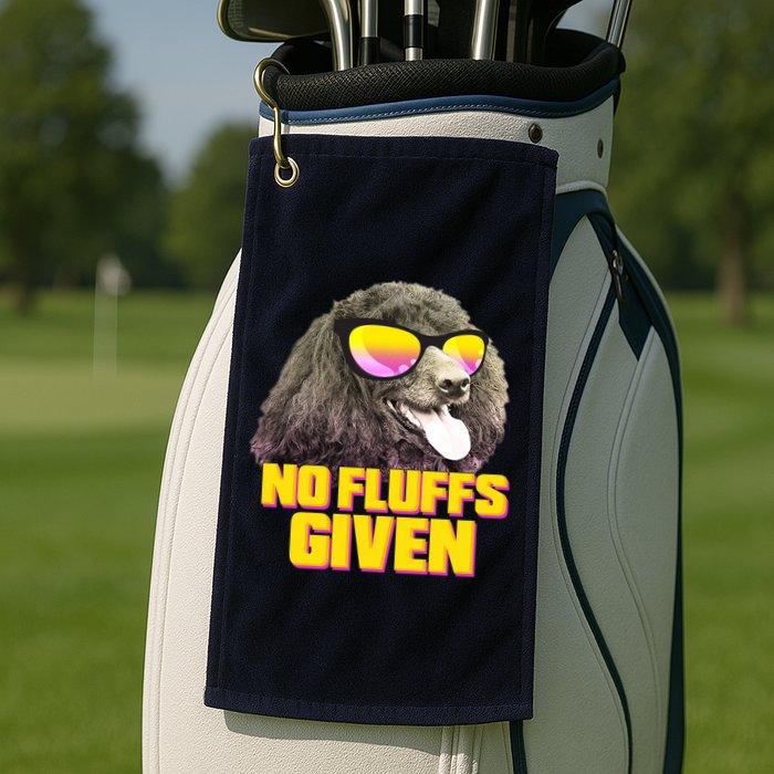 No Fluffs Given Poodle Golf Towel