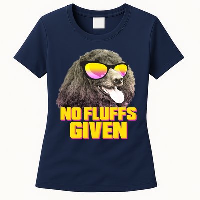 No Fluffs Given Poodle Womens T-Shirt