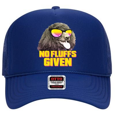 No Fluffs Given Poodle High Crown Mesh Back Trucker Hat