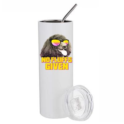 No Fluffs Given Poodle Stainless Steel Tumbler