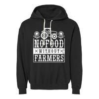 No Food Without Farmers Garment-Dyed Fleece Hoodie