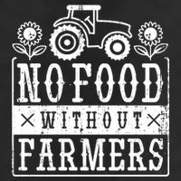 No Food Without Farmers Garment-Dyed Fleece Hoodie