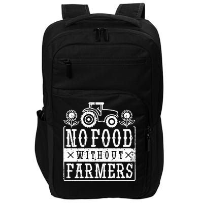 No Food Without Farmers Impact Tech Backpack