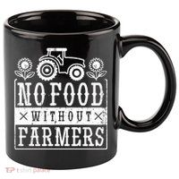 No Food Without Farmers 11oz C Handle Ceramic Mug
