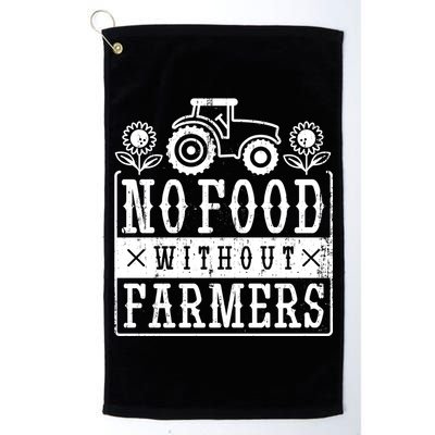No Food Without Farmers Golf Towel