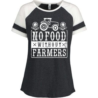 No Food Without Farmers Enza Ladies Jersey Colorblock Tee