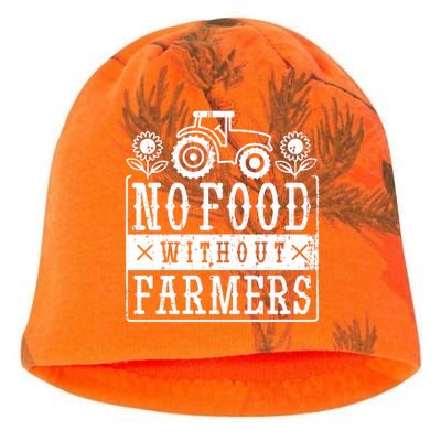 No Food Without Farmers Kati - Camo Knit Beanie