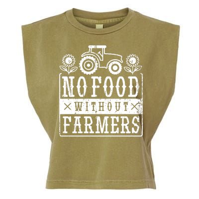 No Food Without Farmers Garment-Dyed Women's Muscle Tee