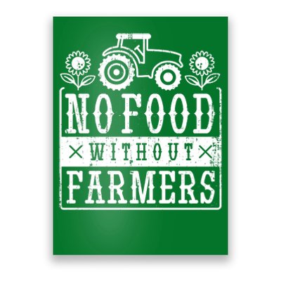 No Food Without Farmers Poster