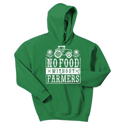 No Food Without Farmers Kids Hoodie