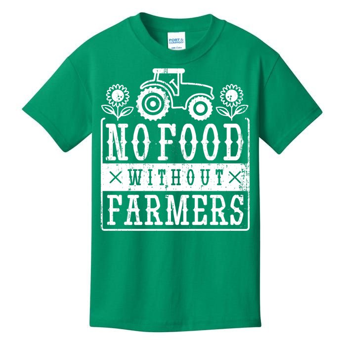 No Food Without Farmers Kids T-Shirt