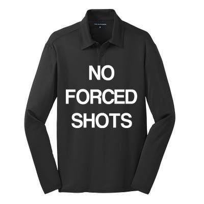 No Forced Shots Silk Touch Performance Long Sleeve Polo