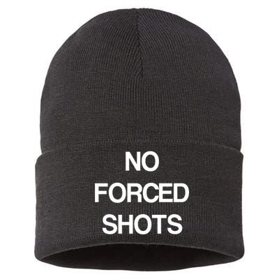 No Forced Shots Sustainable Knit Beanie