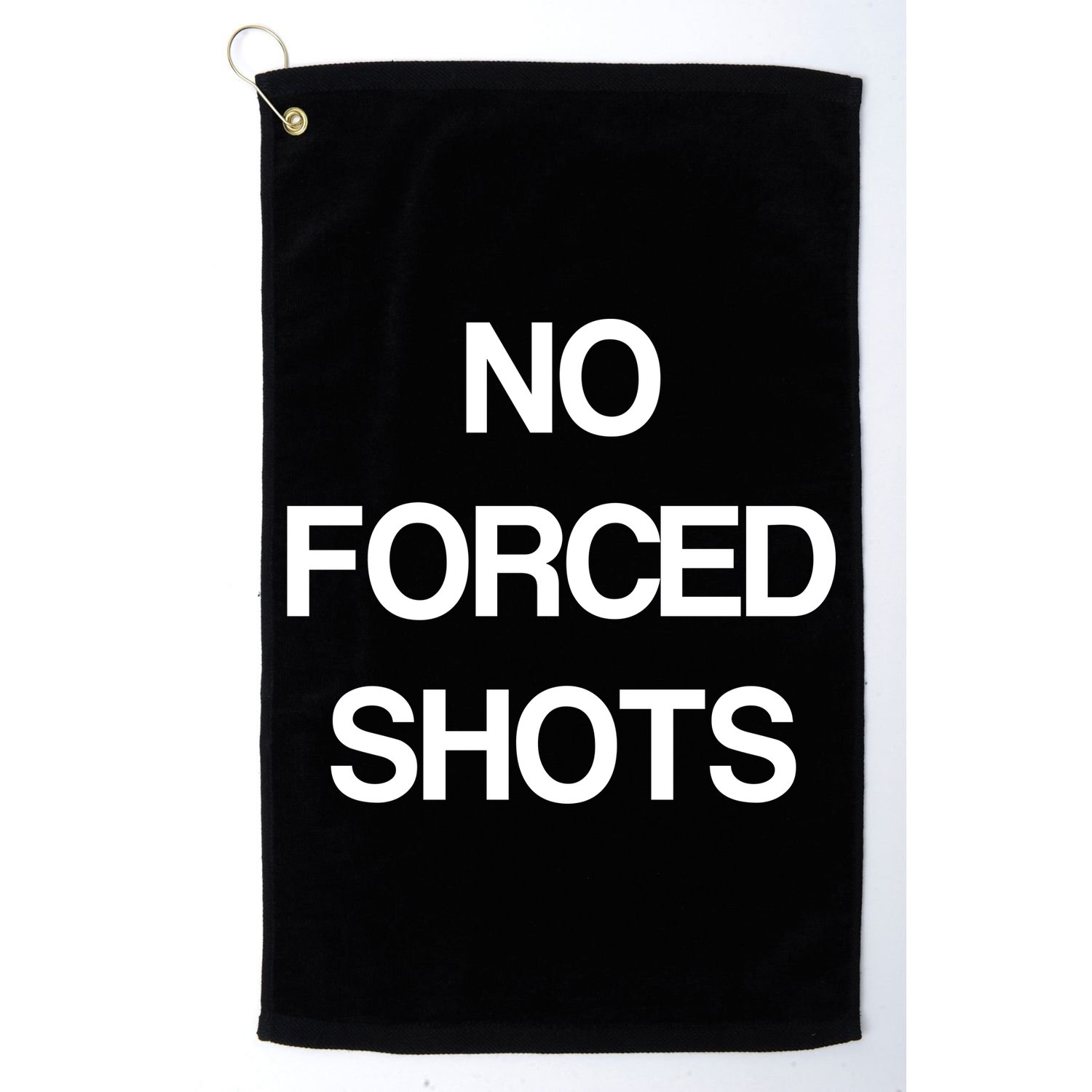 No Forced Shots Golf Towel
