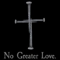 No Greater Love. Jesus Nailed To the Cross Christian Cooling Performance Crew T-Shirt