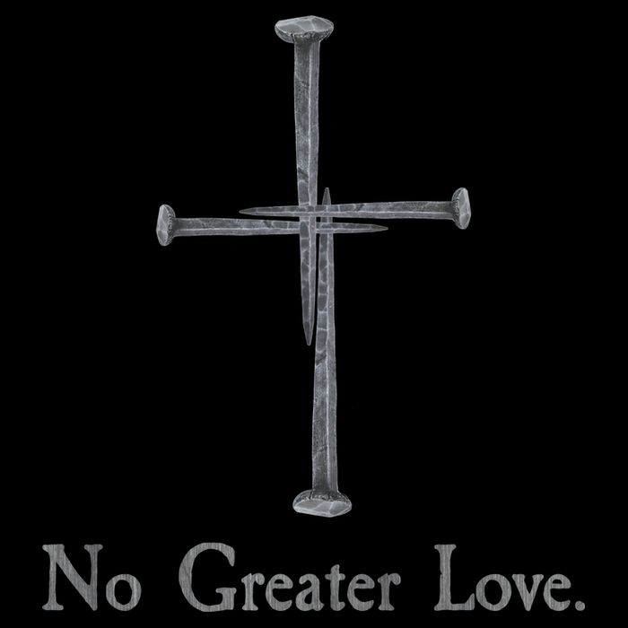 No Greater Love. Jesus Nailed To the Cross Christian Cooling Performance Crew T-Shirt