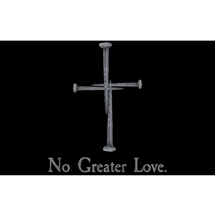 No Greater Love. Jesus Nailed To the Cross Christian Bumper Sticker